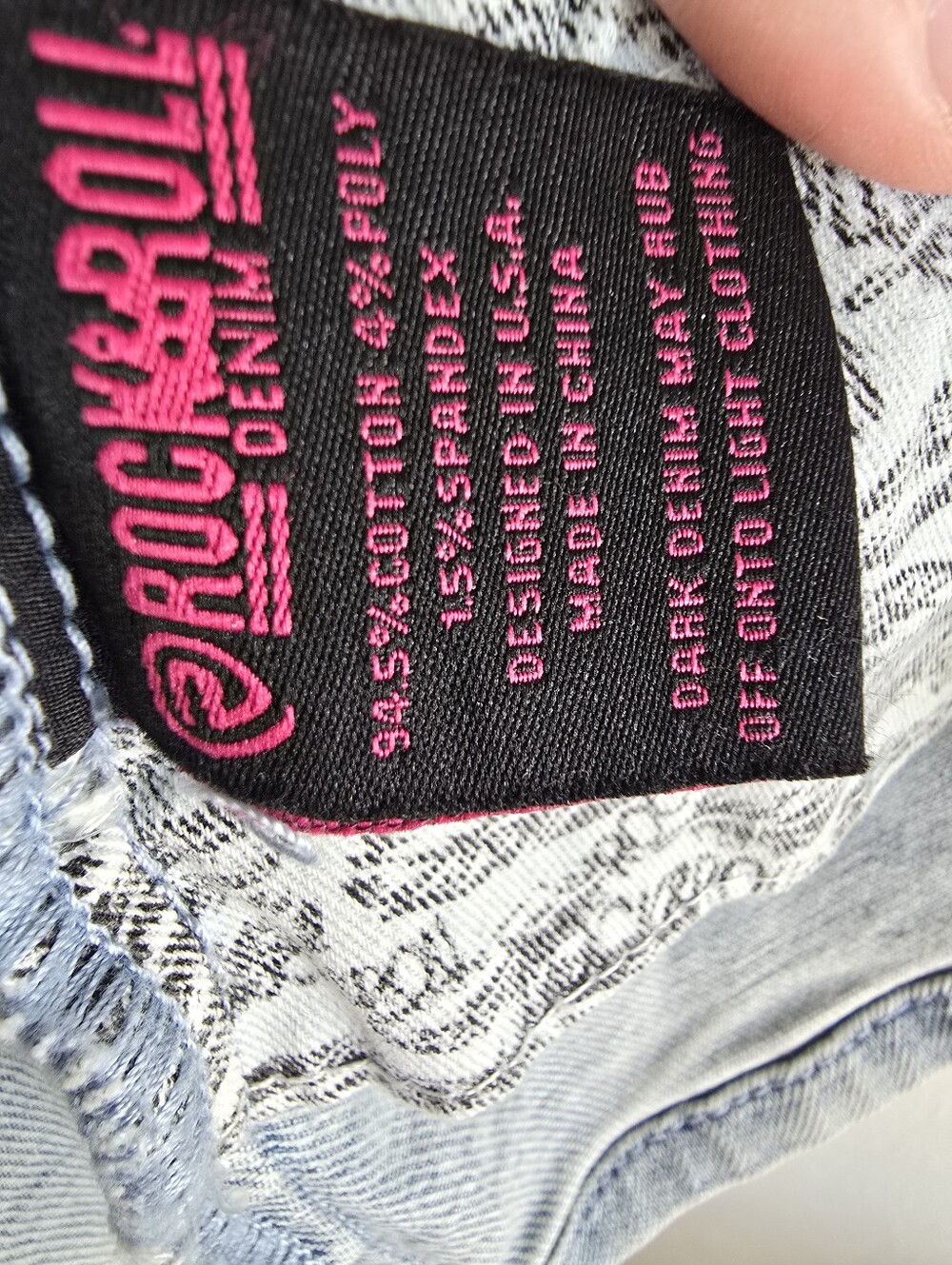 Rock & Roll Denim Fringe Western Denim Blazer Jacket NWT Medium - Picture 10 of 10